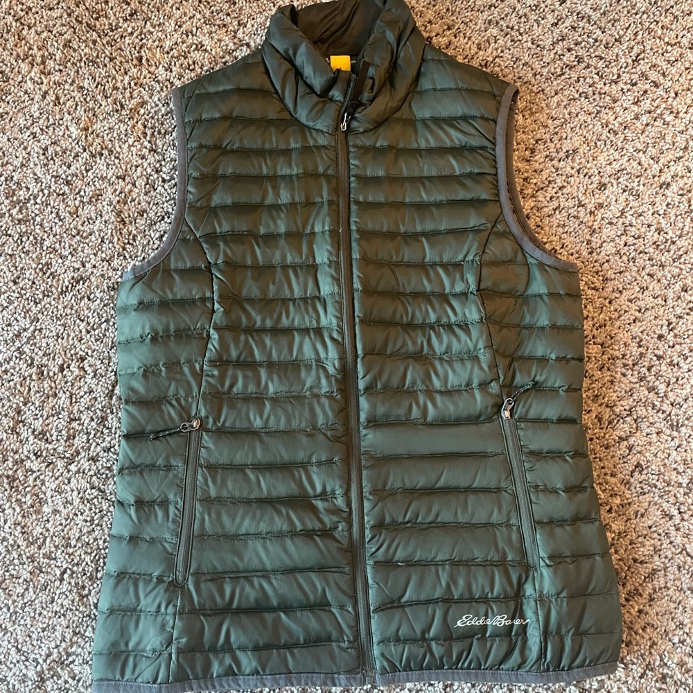 Eddie Bauer Forest/Olive Green Down Vest